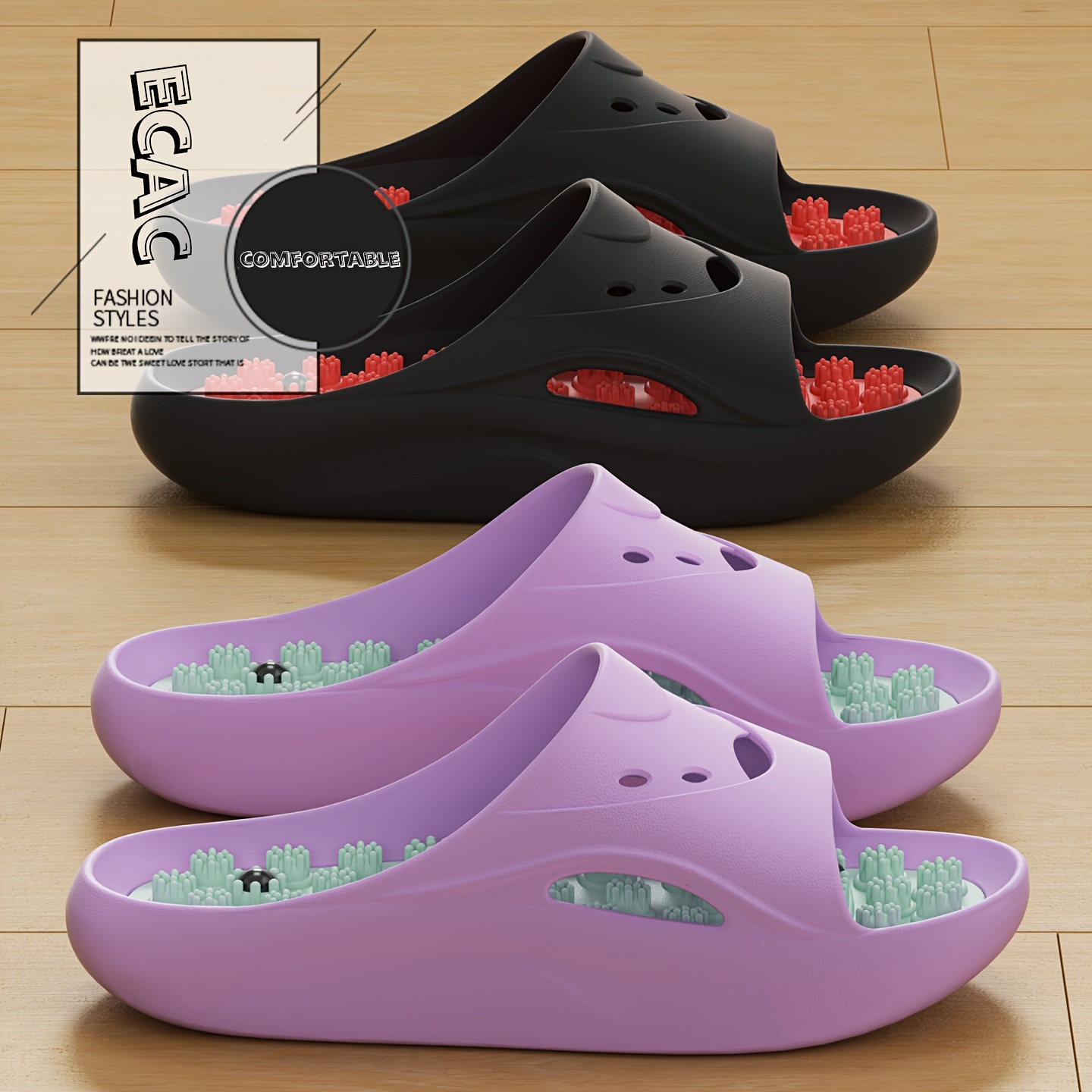 Dames Heren EVA Massageslipper - Mule Slip On recensie en prijs