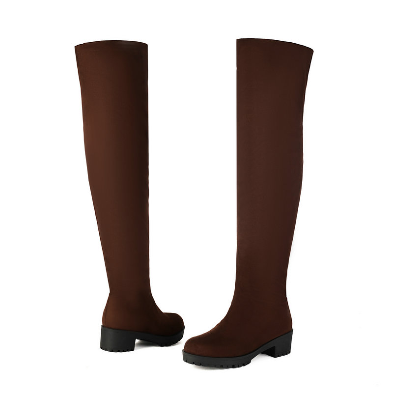 Faux Suède Flock Slip-on Dames - Sock Boot Women recensie en prijs