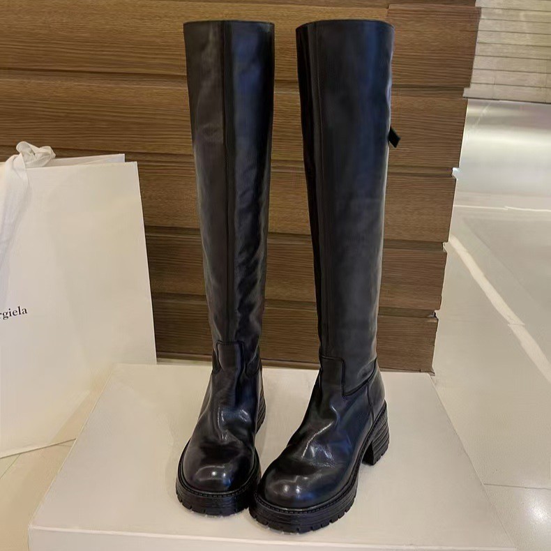 Hoge laarzen met grove hak voo - Sock Boot Women recensie en prijs