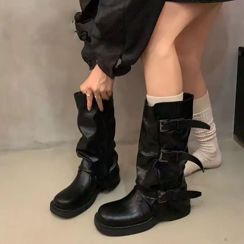 Dameslaarzen met plooien, losv - Knee High Boots Women recensie en prijs