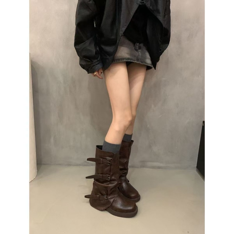Dameslaarzen met plooien, losv - Knee High Boots Women recensie en prijs